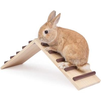 China Sustainable Wooden Cage Bridge For Rabbits Guinea Pigs And Natural Chinchilla Hamster Toys Bridge For Small Pets for sale