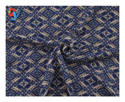 China Fancy Design Breathable Knit Jacquard Yarn Dye Fabric for sale