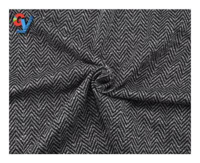 China Wind Proof Woven Herringbone Jacquard Knitting Fabric for sale