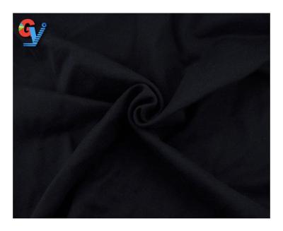 China Wind Proof Custom Knit Solid Black 60 Cotton 40 Polyester Fabric for sale