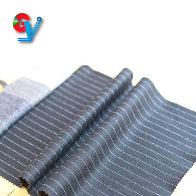 China Sustainable Stripe Jersey Wool Fabric Wool Fabric For Coats Merino Wool Worsted Fabric for sale