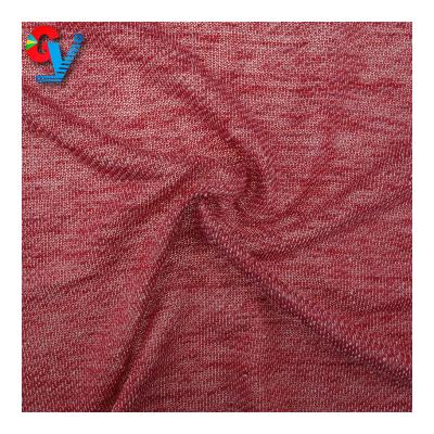 중국 Small MOQ Breathable Customized 100 Polyester Loop Weft Yarn Dyed Knitted Fabric For Pants 판매용