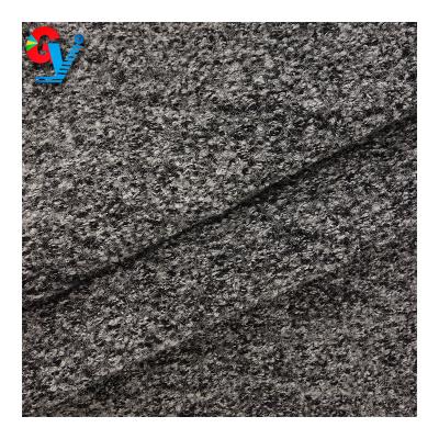 China Wind Proof Wool Black White Multicolor Blend Knit Fabric for sale