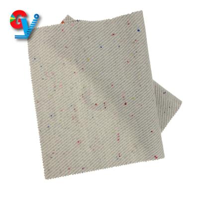 China Colorful Dots Woven Fabric Shrink-Resistant For Women 2020 Wholesale Fashion Womens Clothing Melton Woolen Fabric Coat Tweed for sale