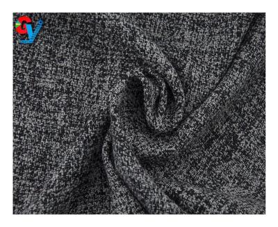 China Italian melton wool blend windproof wool tweed woven fabric for winter outwear for sale