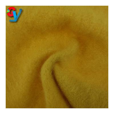 China Sustainable Wool Blended Melton Solid Woven Fabric For Winter Coat for sale