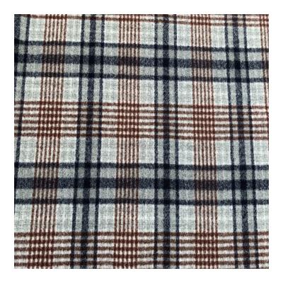 China High Quality Anti Pill Autumn And Winter Tweed Woolen Plaid Fabric à venda