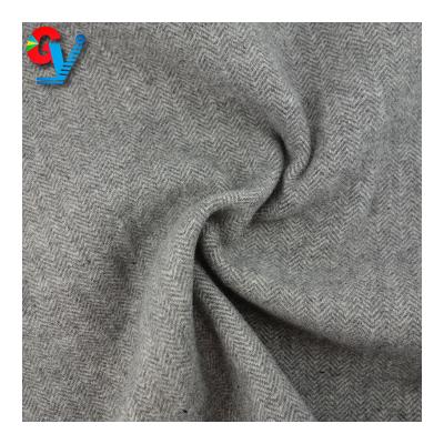 Cina China Manufacturer Excellent Quality Sustainable Coats Garment Herringbone Wool Fabric in vendita