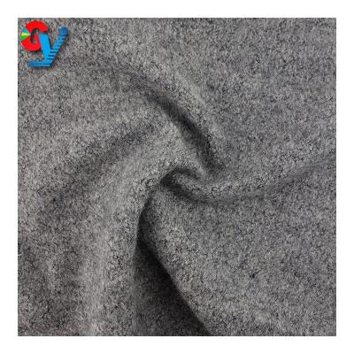 China Wool Sustainable Polyester Blend Fabric Acrylic Knitted Sweater Fiber Knitted Terry Fabric à venda