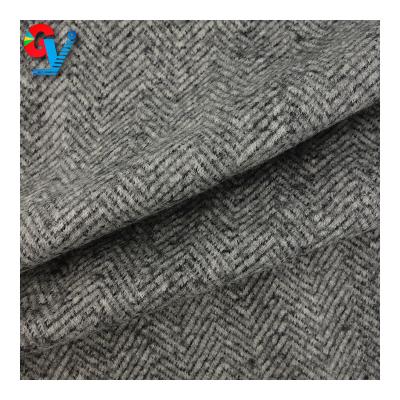 Chine Wind proof 60% wool 40% polyester twill double sided woolen winter coat fabric for man and woman factory supply à vendre