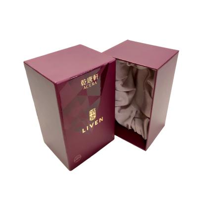 China Recycled Premium Silk Inner Materials Drawer Gift Case With Personal Logo Custom Printing Rigid Box for sale