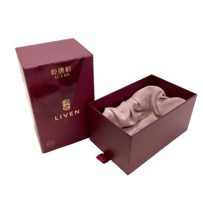 China High End Recycled Materials UV Gift Cash Drawer Custom Printing Rigid Stain Box for sale