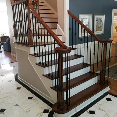 China Modern Square Wrought Cast Iron Balusters Wrought Shoes Stair Axles S Roller Shaft Iron Balusters for sale