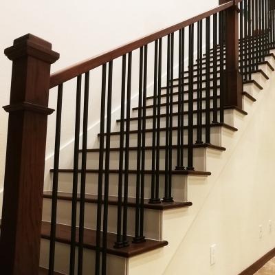 China Modern Solid Wrought Iron Decoration Design Roman Knuckle Basket Baluster Iron Indoor Balusters for sale