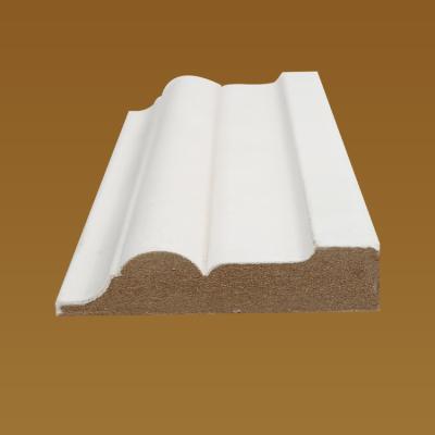 China Modern White Primed MDF Molding Decorative Interior Skirting Board for sale