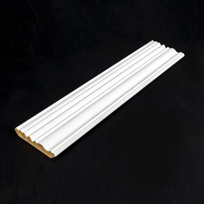 China Modern Wholesale White Primed Finger Joint Wood Crown Molding for sale