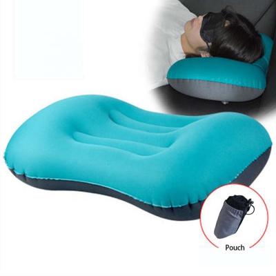 China Factory Wholesale Inflatable Air Outside Camping Inflatable Picnic Sleep Custom Neck Pillow For Travel for sale