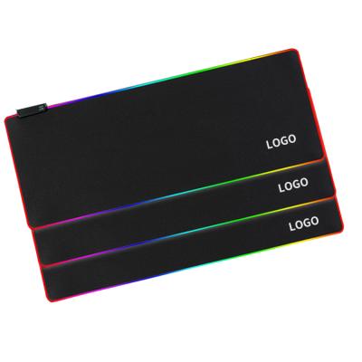 China Anti-slip Natural Rubber RGB Mouse Pad Anti-slip Sublimation LED Mouse Pad Custom For Computer Desk for sale