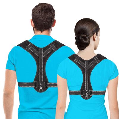 China Amazon Hot Selling Adjustable Back Brace Back Support Posture Corrector, Neoprene Back Brace for Women Unisex Posture Corrector for sale