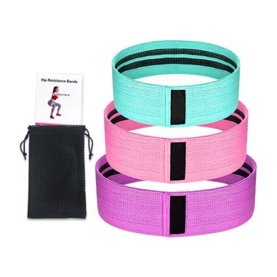 China Wholesale Custom Yoga Resistance Bands Elastic Band Loop Fitness Home Exercise Resistance Exercise Workout 3 Level for sale