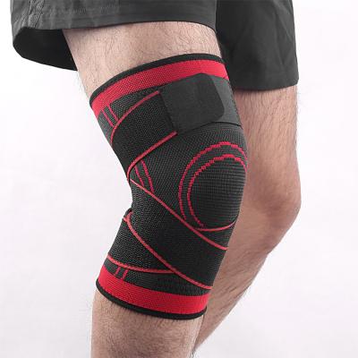 China Elasticity Adjustable Breathable 2020 Newcomers 3D Knitted Elastic Nylon Knee Supports Sleeve Compression Sports Knee Brace for sale