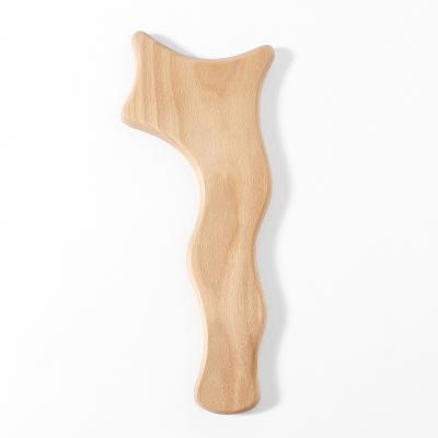 China New Arrival Natural Wooden Body Massage Tool Body Sculpting Tool Gua Sha Board for sale