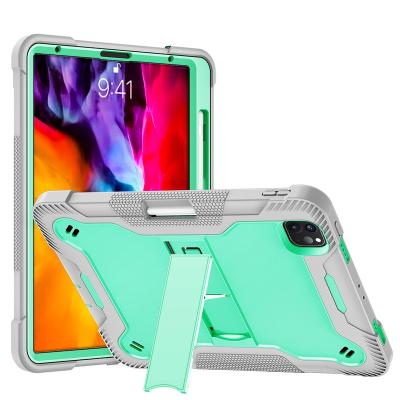 China With Stand Function Wholesale Kids DropProof Silicone Hybrid PC Stand Rugged Tablet Cover Case For Samsung Tab S7 Fe T730 T735 12.4 inch for sale