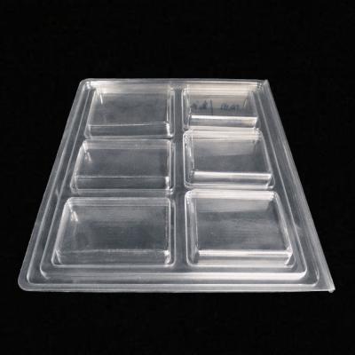 China Hot Selling Customized Airtight Seal Recyclable Wax Melt Packaging Transparent Thermoformed Packaging Clamshell for sale