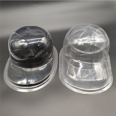 China High Quality Customized Clear Transparent Recyclable Packaging Baseball Hat Box Hat Display Box Hat Case for sale