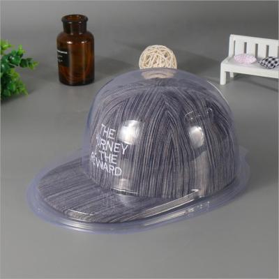 China Hot-selling Factory Wholesale Price Recyclable Packaging Plastic Baseball Hat Showcase Blister Hat Case Hat Display Rack for sale