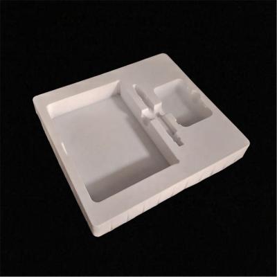 China Recyclable Packaging Tray Custom Black White Pink Assembled Vacuum Forming Plastic Cosmetic Blister Insert Tray for sale