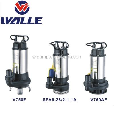 China Peugeot High Flow V750 Series Stainless Steel Drainage Sewage Pump Submersible Power Steering Pump for sale