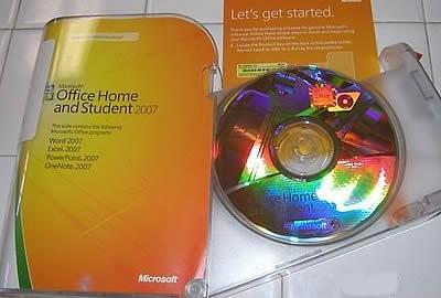 China 32/64 bit DVDs Microsoft Office Home and Student 2007 Retail Box for sale