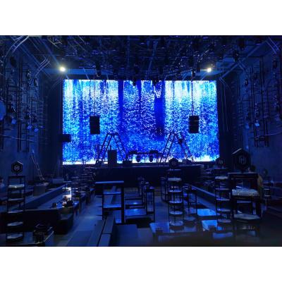 China Good For Snow Shenzhen Factory Splicing P3.91 7.82 Indoor LED Transparent Screen For Bar Stage Ice Wallpaper for sale