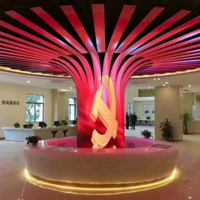 China Commercial Indoor Circular Curved Soft Round Circle Led Flexible Led Display Screen for sale