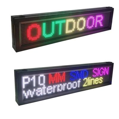 China outdoor led display for outdoor advertising p10 for billboard and taxi bus led sign screen for sale