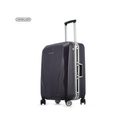 China High Quality Industrial Aluminum Frame Full Frame High Quality Industrial PC Unisex Travel Box Tsa Lock Hardside Suitcase Cabin Boarding Rolling Luggage for sale