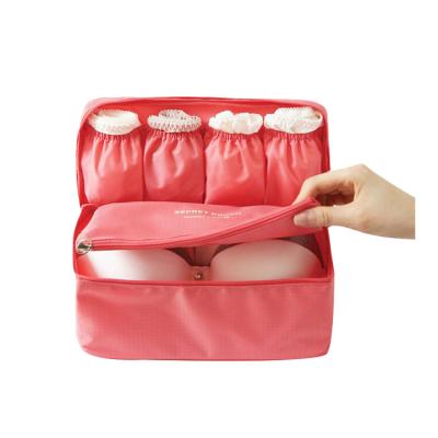 China New Fashion Travel Clothes Underwear Organizer Woman Bra Packing Waterproof Boxed Storage Bag for sale