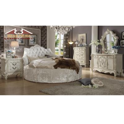 China High quality luxurious half (the other) of Longhao adjustable furniture round bedroom furniture sets for home for sale