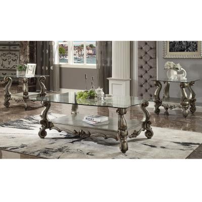 China 2020 Wholesale Living Room (Other) Adjustable Bone Inlay Coffee Table Living Room Coffee Table Free Sample White for sale