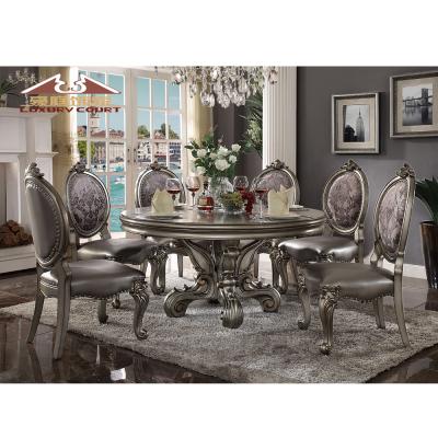 China Longhao Best Selling Luxury European Designs (Others) Adjustable Dining Table Sets With 10 Chairs for sale