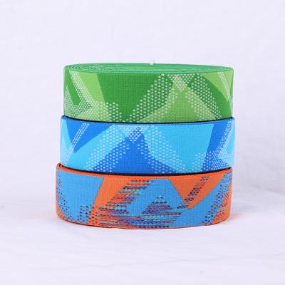 China Factory Sale Elastic High Tenacity Flat Jacquard Fitness Resistance Bands Elastic Band With Logo for sale