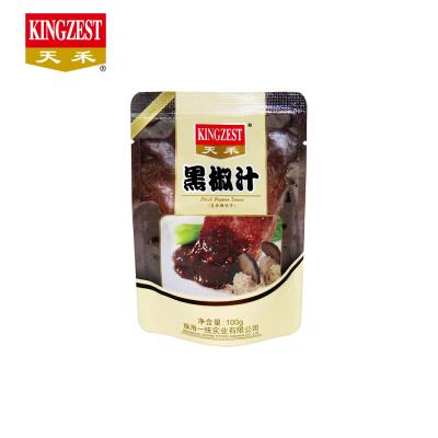 China Wholesale Price 100g Bag Of Black Pepper Easy Take Out Black Pepper Sauce for sale