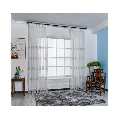 China Wholesale High Quality Geometric Embroidered Blackout Curtain New Check for sale