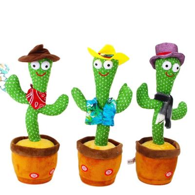 China Sing 2021 New Toys Can Dance Cactus Crawling Electric Plush Toys Can Talk for sale