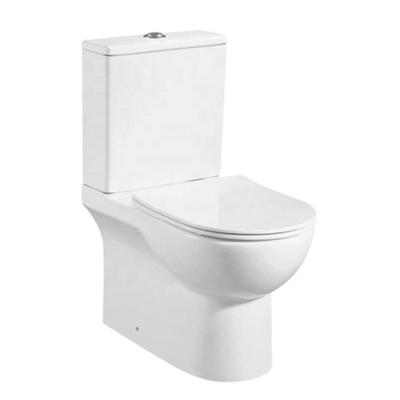 China Double-flush Rimless Chinese Ceramic Color Floor Standing White Bathroom Two Piece Toilet for sale