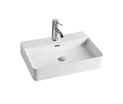 China UBEST China Bathroom Wash Hand Sink Art Basin Sink Oval Shape Easy Clean Ceramic Sink Bathroom Sink for sale