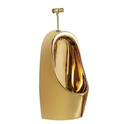 China Sensor Urinal Good Quality Ceramic Ware Gold Color Wc Sanitary Wall Hung Urinal Wall for sale