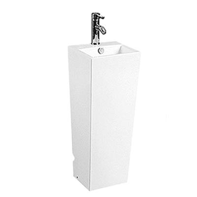 China Wholesale Easy Clean Bathroom Luxury Ceramic Rectangular Free Standing Floor Sink for sale