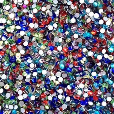 China Wholesale Light Red Flatback Crystal Flatback Strass Glass Rhinestones For Clothes Sgoes Bags Jewelry Making DIY for sale